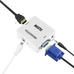 ADAPTADOR/CONVERSOR VGA A HDMI CON AUDIO 3.5MM