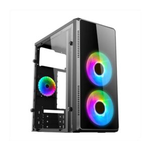GABINETE GAMER ZER01 3 FAN FIXED RGB GAMING CENTAURI