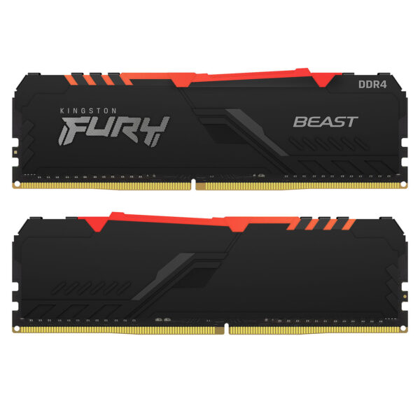 MEMORIA RAM DDR4 8GB 3200MHZ DIMM KINGSTON FURY BEAST RGB