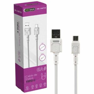 CABLE USB DUAL TIPO C 6A 1MT